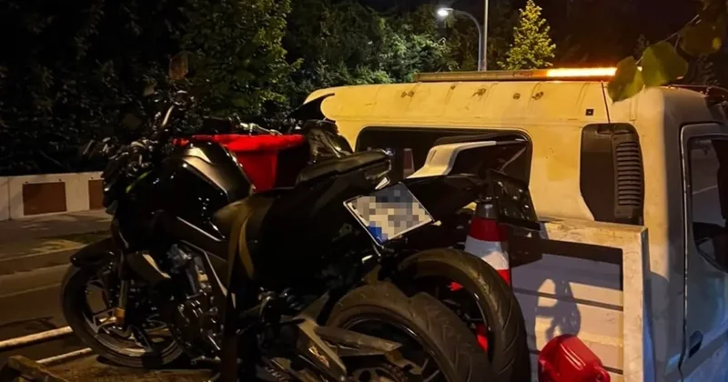 Trafikte tehlikeli hareketler yapan motosikletliye 310 bin lira ceza