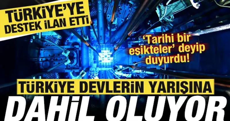 Türkiye devlerin yarışına dahil oluyor! Tarihi bir eşikteler deyip desteğini ilan etti