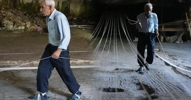76 yaşındaki Macık, mağarada babasından kalan mirasa sahip çıkıyor! Nemli olduğu için burayı tercih ediyorum