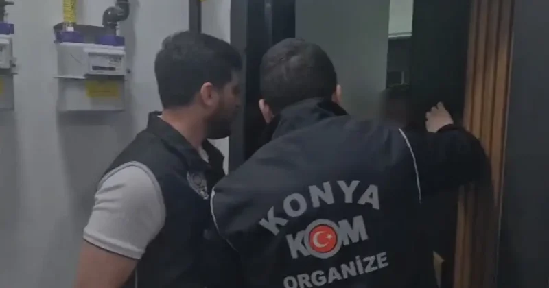 Konya da kıskaç operasyonu! Evden cephanelik çıktı: 20 gözaltı