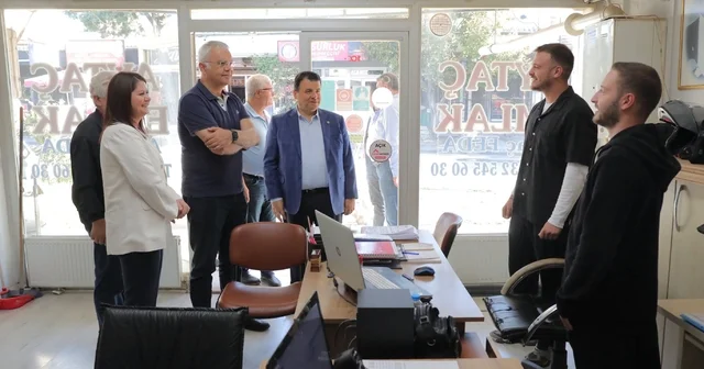 Edirne Belediye Başkanı Gencan ve milletvekilleri sanayi esnafını ziyaret etti Edirne Haberleri Habertürk Yerel Haberler