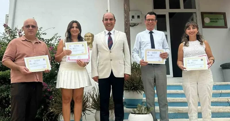 Datça’da eğitim projelerine katkı sağlayan personele teşekkür