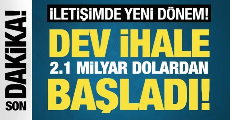 Son dakika: Türkiye de dijital dönüşüm! Dev 5G ihalesi 2.1 milyar dolardan başladı!