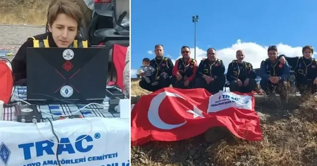 Erzurum tabyalarından 30 ülkeye telsizle bağlantı kuruldu Erzurum Haberleri