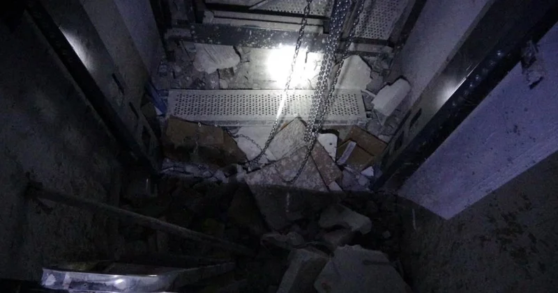 Malatya da yürekleri ağza getiren olay: Asansör montajı sırasında 3 metreden düşen işçi ağır yaralandı