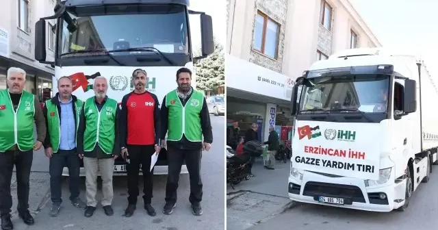 Erzincan dan Gazze ye 3 tır insani yardım gönderildi Aktüel Haberleri
