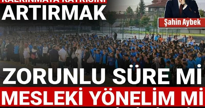 Türkiye’de eğitimin kalkınmaya katkısını artırmak: Zorunlu süre mi, mesleki yönelim mi, ya da her ikisi mi?