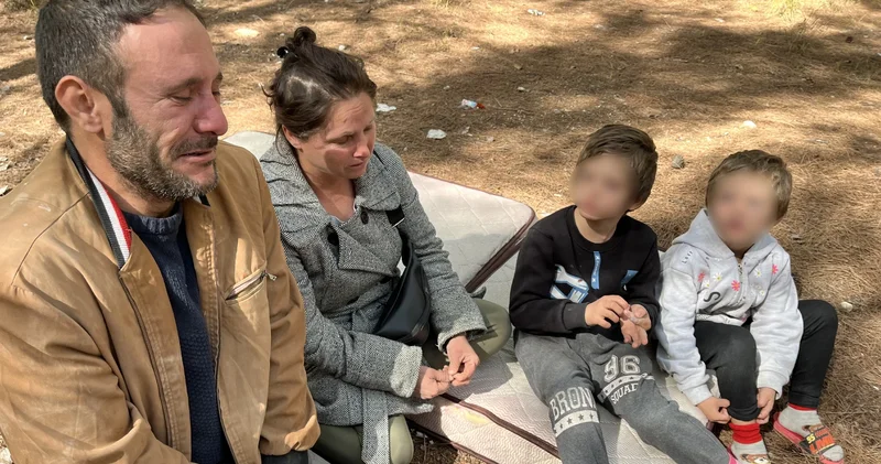 İzmir de 2 çocuğu ile ormanda yaşayan aile... Bakanlık harekete geçti