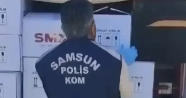 Samsun polisi 445 litre kaçak etil alkol ele geçirdi VİDEO İZLE