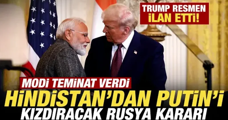 Trump resmen ilan etti! Hindistan dan, Putin i kızdıracak Rusya kararı! Modi teminat verdi