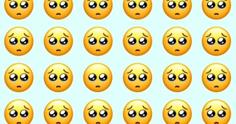 En dikkatli olanları bile şaşırttı! Resimdeki farklı üzgün emojiyi yalnızca gerçek dahiler buluyor