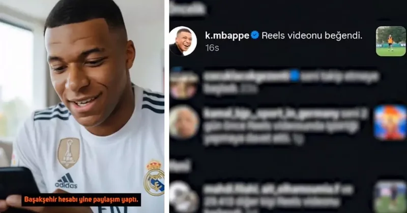 Mbappe beğeni yapmıştı! RAMS Başakşehir den yapay zeka destekli sürpriz paylaşım