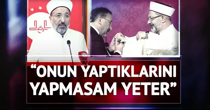Görevi devralırken Ali Erbaş ın elini öpmüştü! Diyanet İşleri Başkanı Aparguş hakkında gündem yaratacak iddia: Onun yaptıklarını yapmasam yeter