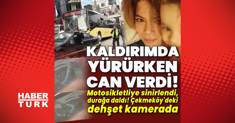 Motosikletliye sinirlendi, durağa daldı! Son dakika haberleri