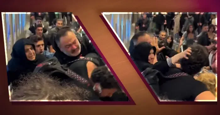 Yer: Kadıköy! Yürüyen merdivenlerde Küfür kavgası... Birbirlerine girdiler: Senin eşine mi kaldık?