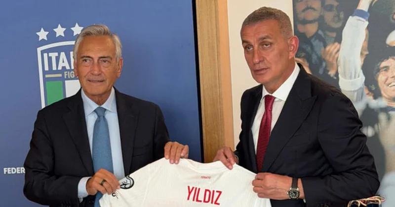 Hacıosmanoğlu ndan Gabriele Gravina ya ziyaret Futbol Haberleri
