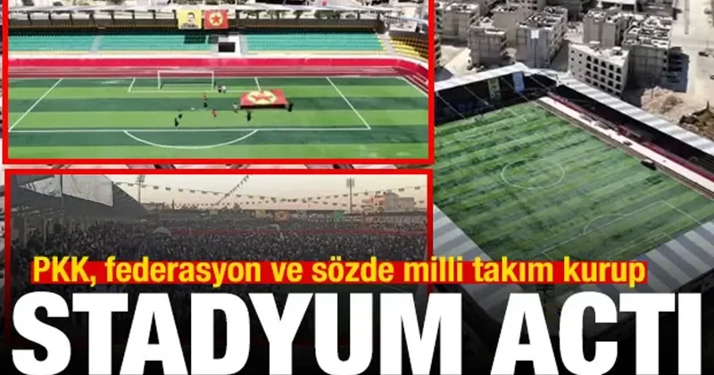 Terör örgütü PKK, federasyon ve sözde milli takım kurup stadyum açtı