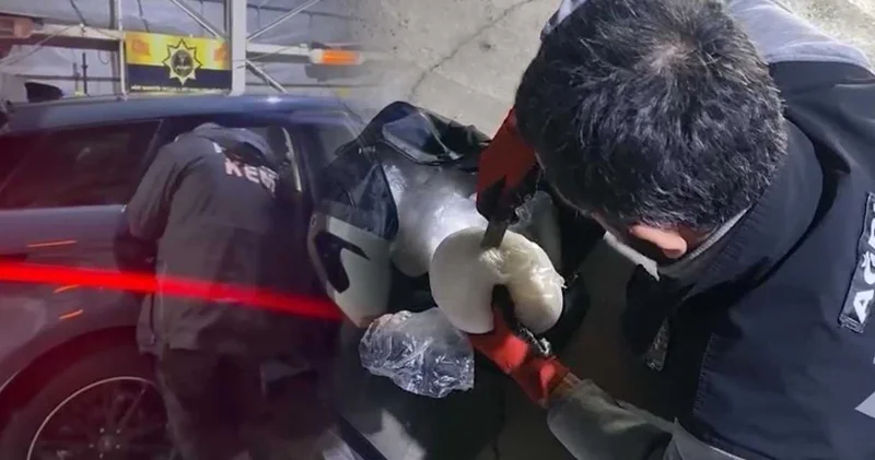 Polis şüphelenip durdurdu: Araçtan kilolarca uyuşturucu çıktı!