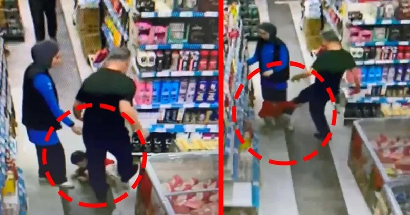 Eskişehir de kan donduran dehşet! 5 yaşındaki çocuğu dakikalarca tekmeledi! O anlar kamerada