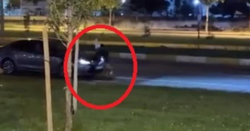 Diyarbakır da alkollü kadın trafiği birbirine kattı! Araçlara tırmanıp sürücüleri tekmeledi