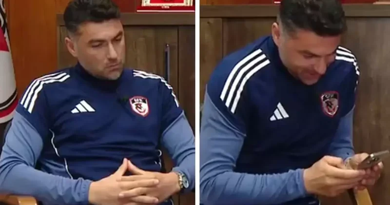 Canlı yayında konuşan Burak Yılmaz ın telefonuna sürpriz mesaj! Bakın kimden