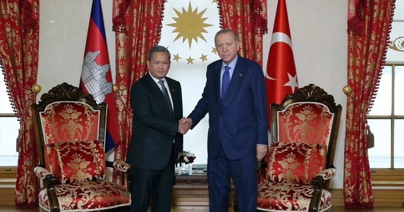 Cumhurbaşkanı Erdoğan, Kamboçya Başbakanı Manet i kabul etti
