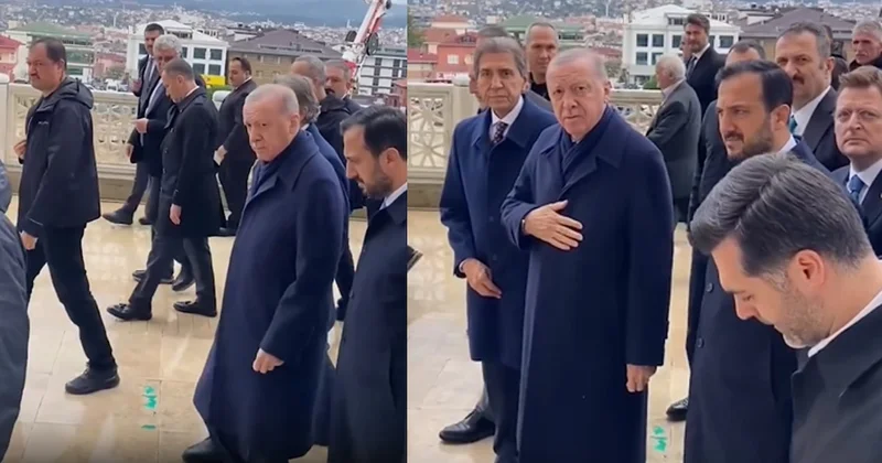 Erdoğan a methiyeler dizen vatandaşa korumalardan müdahale: Bağırma camideyiz Sözcü Gazetesi