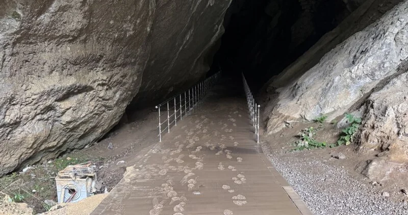 Gökgöl Mağarası sağanak nedeniyle geçici olarak ziyarete kapatıldı