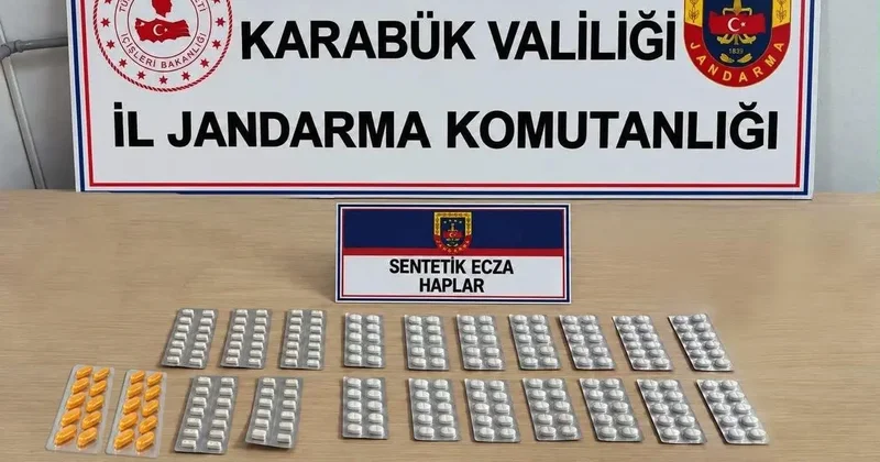 Karabük’te 230 sentetik ecza hapı ele geçirildi