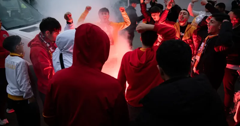 Galatasaray a Ankara da coşkulu karşılama