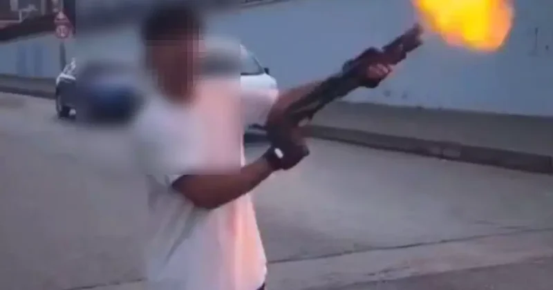 Gaziantep te şok görüntüler: 3 şahıs pompalı tüfekle rastgele ateş açtı