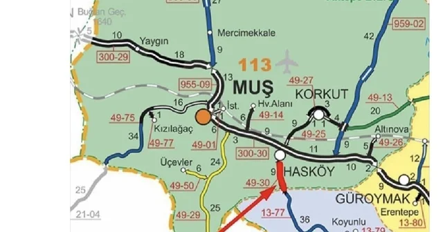 Muş ta yoğun kar yağışı: Hasköy Mutki yolu ulaşıma kapandı Muş Haberleri