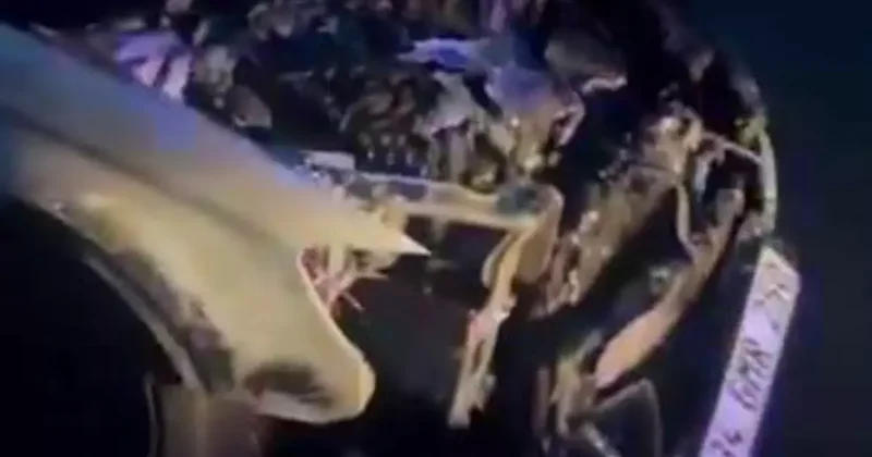 Lüks araç alevlere teslim oldu