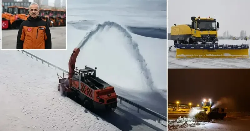 930 kilometre kar siperi yapıldı: Tüm ekipler teyakkuza geçti, 4 bin personel sahada Gündem Haberleri