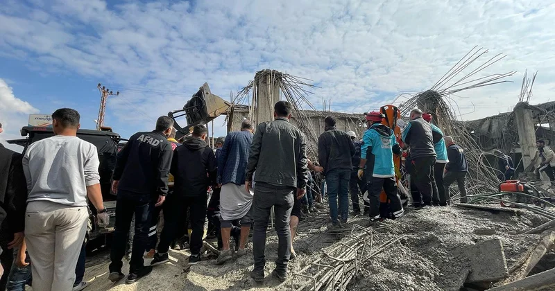 Şanlıurfa da inşaatta çökme