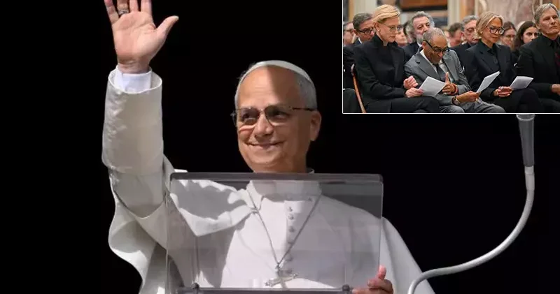 Papa, Hollywood yıldızlarını ağırladı