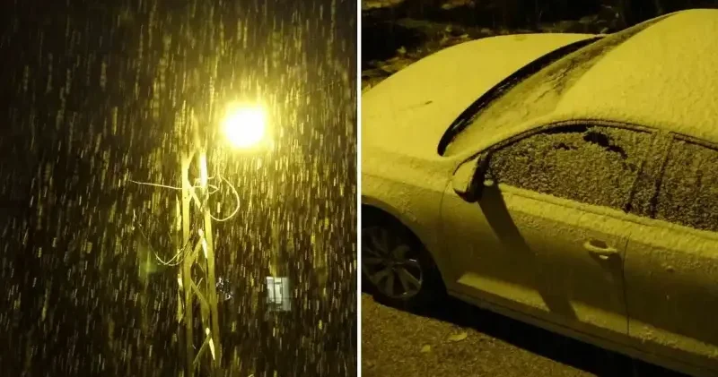 Bitlis e mevsimin ilk karı düştü: Her yer beyaza büründü Bitlis Haberleri