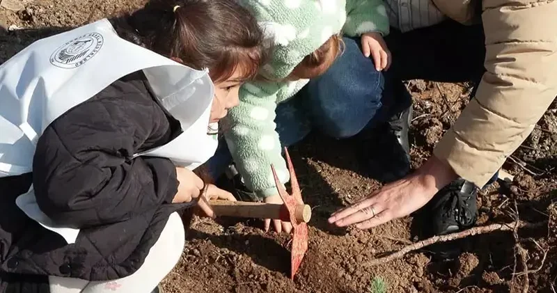 ‘Gazze Hayat Ormanı’na hayatını kaybeden çocuklar için 10 bin fidan dikildi