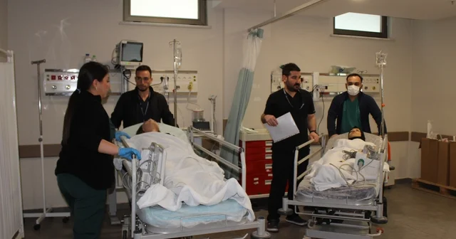 Sular Akademi Hastanesi nde afet tatbikatı Kahramanmaraş Haberleri