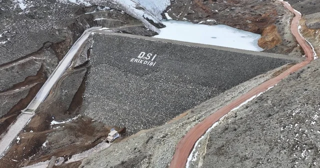 Erikdibi Göleti inşaatında çalışmalar sürüyor Bayburt Haberleri