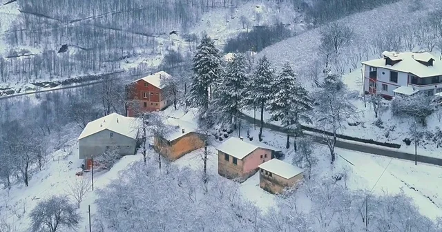 Samsun un zirveleri beyaza büründü Akdağ ve Kocadağ da kartpostallık kış Samsun Haberleri