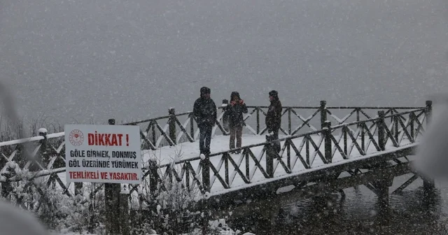 Abant Gölü Milli Parkı nda kış güzelliği Bolu Haberleri