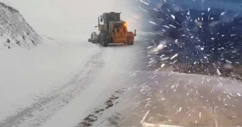 Siirt te kar yağışı nedeniyle 15 köy yolu kapandı