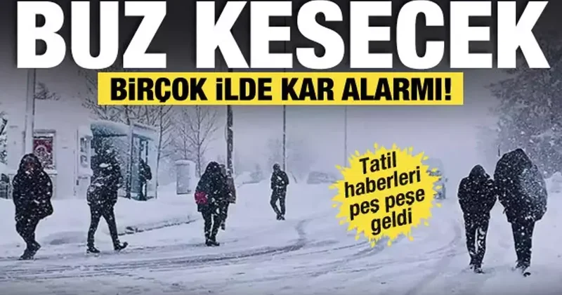 Meteoroloji den birçok il için sağanak ve kar uyarısı! 2 ilçede okullar tatil edildi