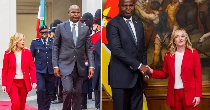 Meloni ve Mozambik Cumhurbaşkanı nın boy farkı gündem oldu