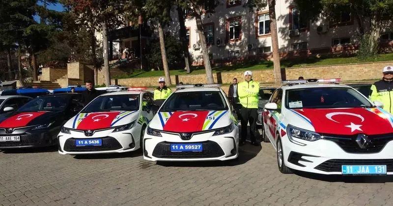 Bilecik’te emniyet ve jandarmanın araç filosu güçlendi: 67 araç hizmette alındı