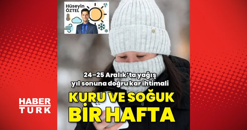 24 25 Aralık’ta yağış, yıl sonuna doğru batı kıyılarında kar ihtimali Son dakika haberleri