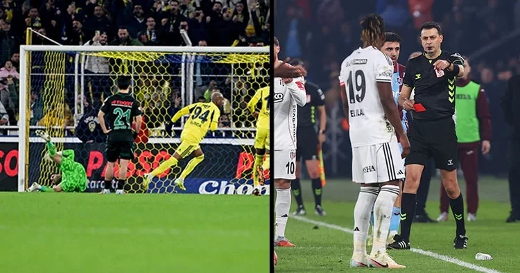 Süper Lig de 16. haftanın VAR kayıtları açıklandı! Fenerbahçe nin kazandığı penaltı, Beşiktaş ın gördüğü kırmızı kart...