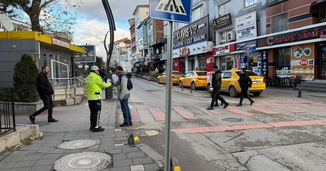 Yayalara uygulamalı trafik eğitimi Bolu Haberleri