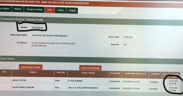 Görevden uzaklaştırılan Yalova İl Göç İdaresi Müdürünün usulsüz mülakat mesajları ortaya çıktı Yalova Haberleri